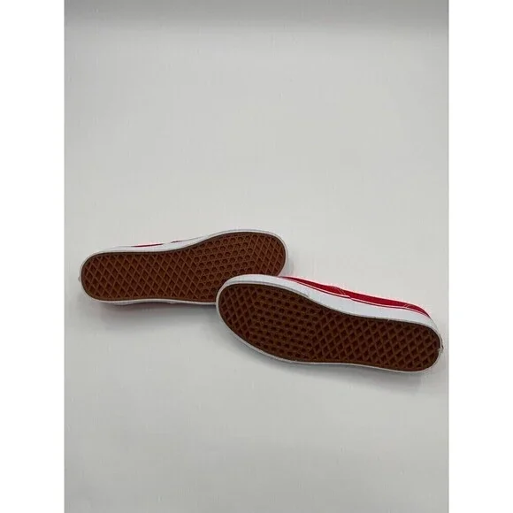 Vans Authentic RED Unisex Shoes Women Size 11 (Men Size 9.5) - Picture 6 of 8